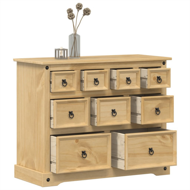 Corona tömör fenyőfa komód 101x45x82 cm - utánvéttel vagy ingyenes szállítással