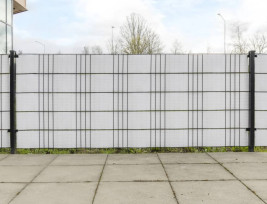 5 db fehér polyrattan erkélyparaván 255 x 19 cm - utánvéttel vagy ingyenes szállítással