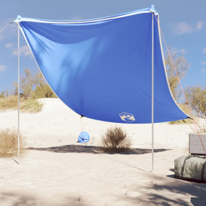 Kék strandnapernyő homokrögzítőkkel 214 x 236 cm - utánvéttel vagy ingyenes szállítással