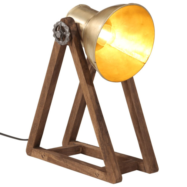 Antik sárgaréz asztali lámpa 25 W 30x17x40 cm E27 - utánvéttel vagy ingyenes szállítással