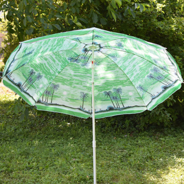 Dönthető napernyő állítható leszúró állvánnyal - pálmafás / 180x150 cm