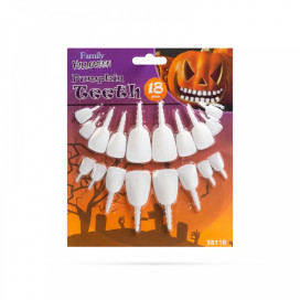 Halloween-i töklámpás fogak - 18 fog / csomag