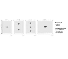 Leporelló, 382 mm, 12”, 1 példány