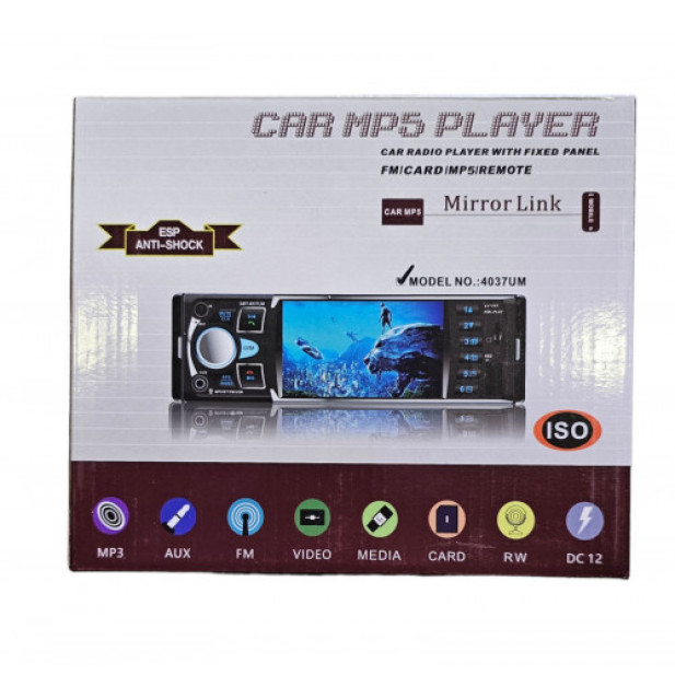 4037UM Multimédiás Fejegység Bluetooth MP5 4