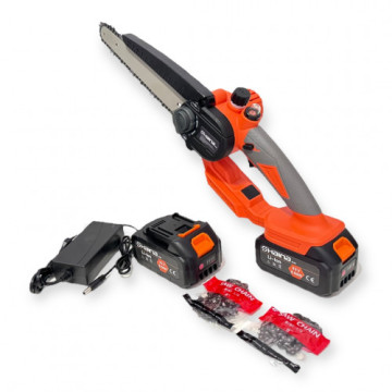 Haina HM-6819 akkumulátoros láncfűrész 62V teljesítményű,  LCD kijelzővel és 8