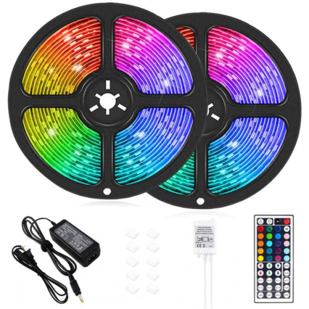 5050 RGB ledszalag, 10 méteres, színváltós - 54 led/méter JSY-250