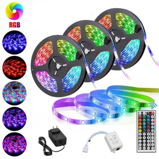 5050 RGB ledszalag, 15 méteres, színváltós - 54 led/méter JSY-250