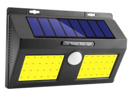 Alloet napelemes kültéri (20W) COB LED lámpa alkonyat kapcsolóval és mozgásérzékelővel