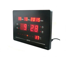 Digitális LED óra ébresztő funkcióval, hőmérő kijelző, LED naptár – JH-2315