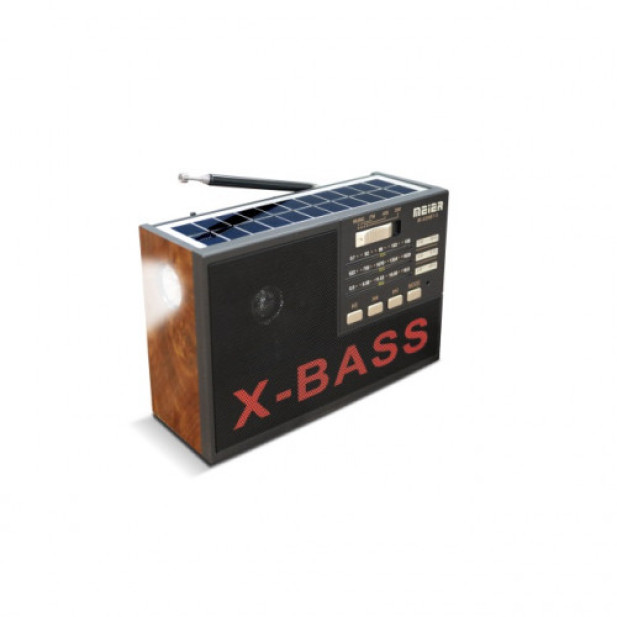 Napelemes Bluetooth rádió FM AM SW 3 sávos rádió 5V 1,1 W napelemes rádió M-529BT-S