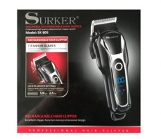 SURKER SK-805 Professional újratölthető LCD kijelzős hajvágó