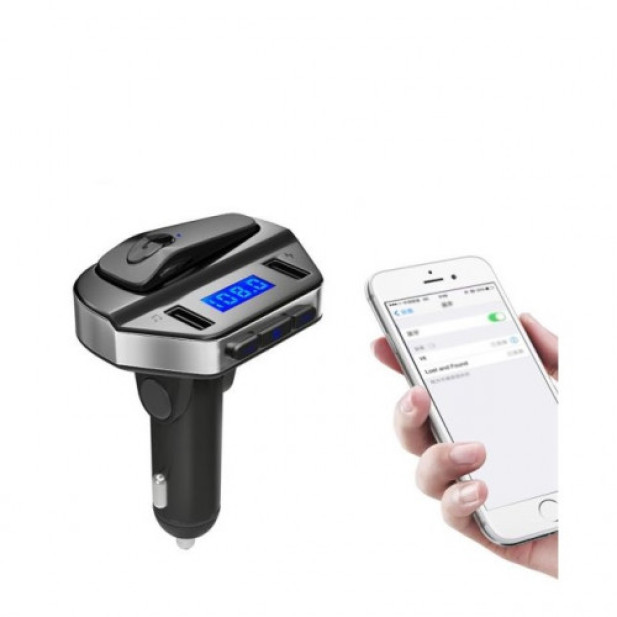 V6 AUTÓS BLUETOOTH FM TRANSMITTER ÉS HEADSET