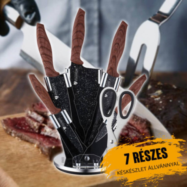 Zillinger 7 részes késkészlet állvánnyal ZL862