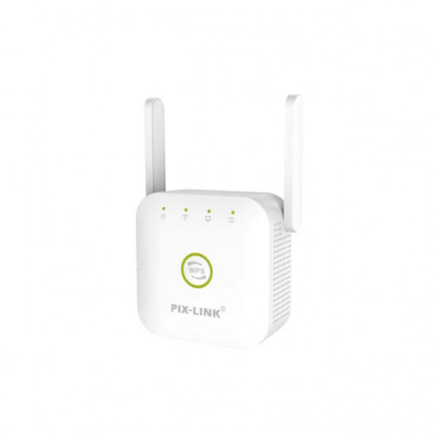 Pix-Link WPS wifi jelerősítő, repeater, fehér