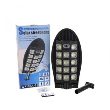 Napelemes Utcai Lámpa Mozgásérzékelővel + Távirányítóval W7103-A-5 210W