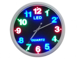 Quartz Falióra, LED-es világító számokkal 26cm