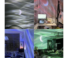 Aurora  projektor Galaxy éjszakai világítás távirányítóval