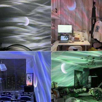 Aurora  projektor Galaxy éjszakai világítás távirányítóval