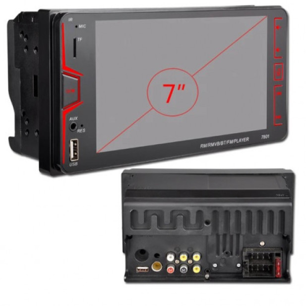 CML Play 7801 TF kártya HD autórádió autós lejátszó 2 din MP4 kapacitív 7 hüvelykes hívásirányító Toyota FM MP5 kikapcsolás memória Bluetooth