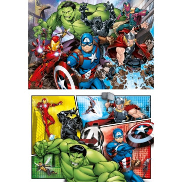 Avengers puzzle 2x60 db-os Supercolor