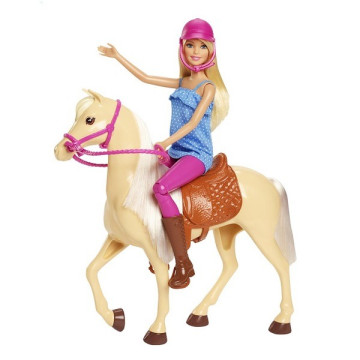 Barbie baba lovas szett