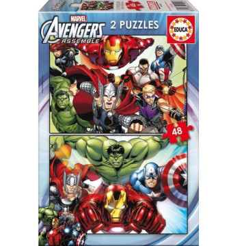 Avengers Bosszúállók puzzle 2x48 db - EDUCA