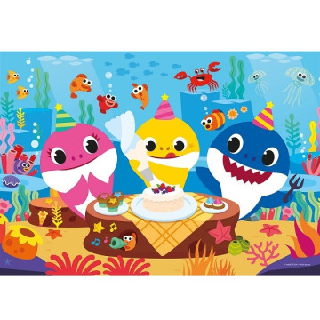 Baby Shark 60 db-os színezhető kétoldalas puzzle- Clementoni