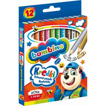 Bambino 12 db-os vastag színes ceruza készlet