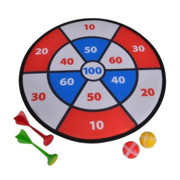 Tépőzáras darts tábla - piros-kék