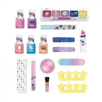 Create It! Make-Up szett fém bőröndben neon és csillámló színekkel