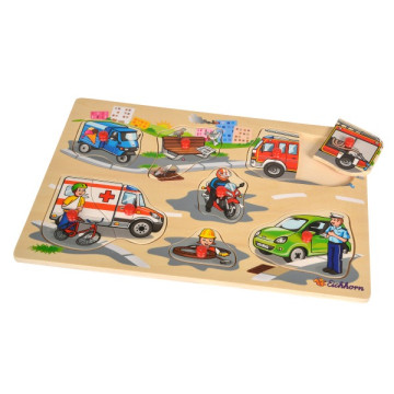 Eichhorn fa puzzle fogantyúval - Járművek