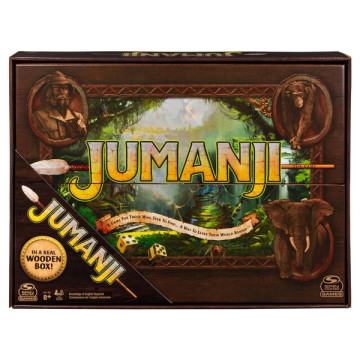Jumanji társasjáték fa dobozban - Megújult kiadás