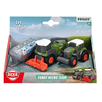Dickie Fendt Micro Team - Traktor, tejszállító, silókombájn