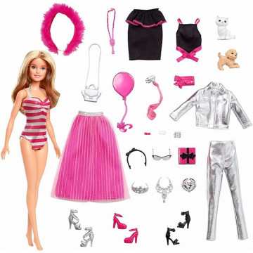 Barbie Adventi naptár babával - Christmas Party