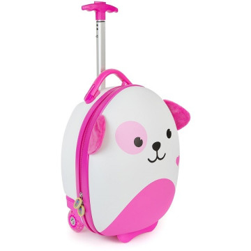 BOPPI Tiny Trekker gyermek bőrönd - Kutya rózsaszín