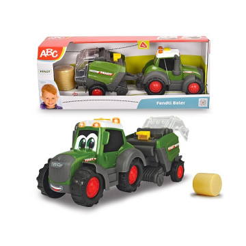 ABC Happy Fendt zöld traktor szénabálázóval fénnyel és hanggal