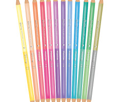 Colorino kétvégű, 24 színű színes ceruza készlet - Pasztell