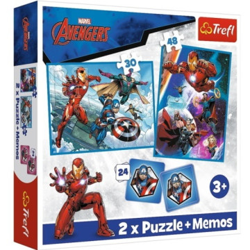 Avengers puzzle és memóriajáték 2 az 1-ben Trefl