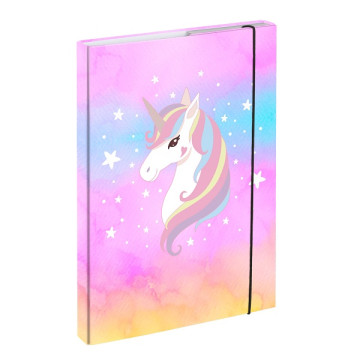 Baagl unikornisos füzetbox A4 Rainbow Unicorn