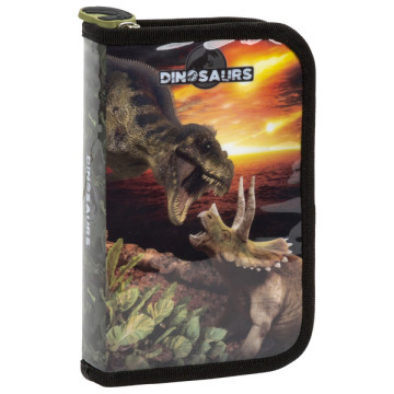 Dinoszauruszos kihajtható tolltartó - Battle