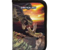 Dinoszauruszos kihajtható tolltartó - Battle