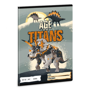 Ars Una A5-ös sima füzet - Age of Titans