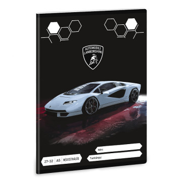 Ars Una A5-ös kockás füzet - Lamborghini Countach
