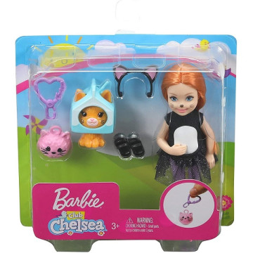 Barbie Chelsea baba jelmezben - cicás