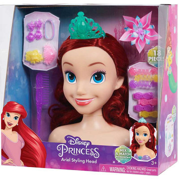 Disney Princess Fésülhető babafej – Ariel