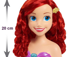 Disney Princess Fésülhető babafej – Ariel