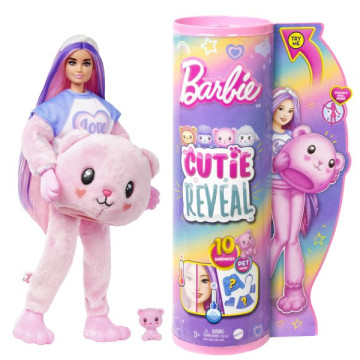 Barbie Cutie Reveal meglepetés baba 5. széria - Teddy maci