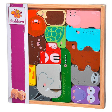 Eichhorn Fa játékszett - Állatfigurák dobozban