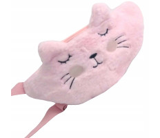KIDODIDO szőrmés cicás övtáska - rózsaszín