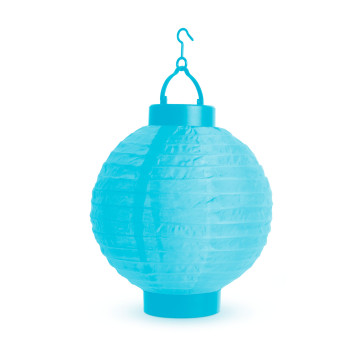 LED-es lampion hangulatvilágítás - 1 LED - kék - 2 x AAA  